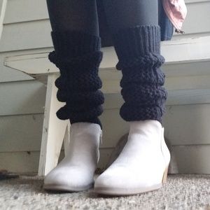Black Knit Leg Warmers